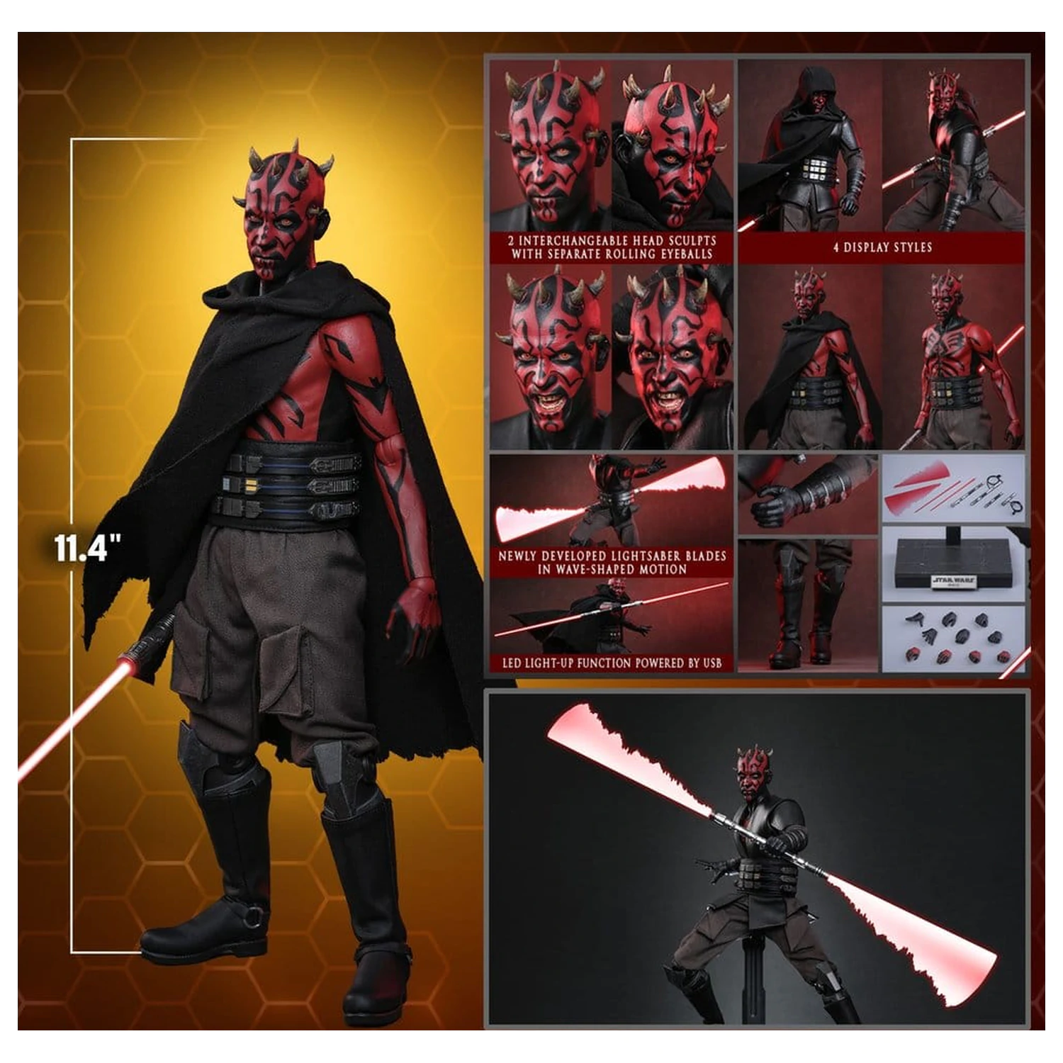 Star Wars: Maul - Shadow Lord Television Masterpiece Akcijska figura 1/6 Maul 29 cm fotografija proizvoda