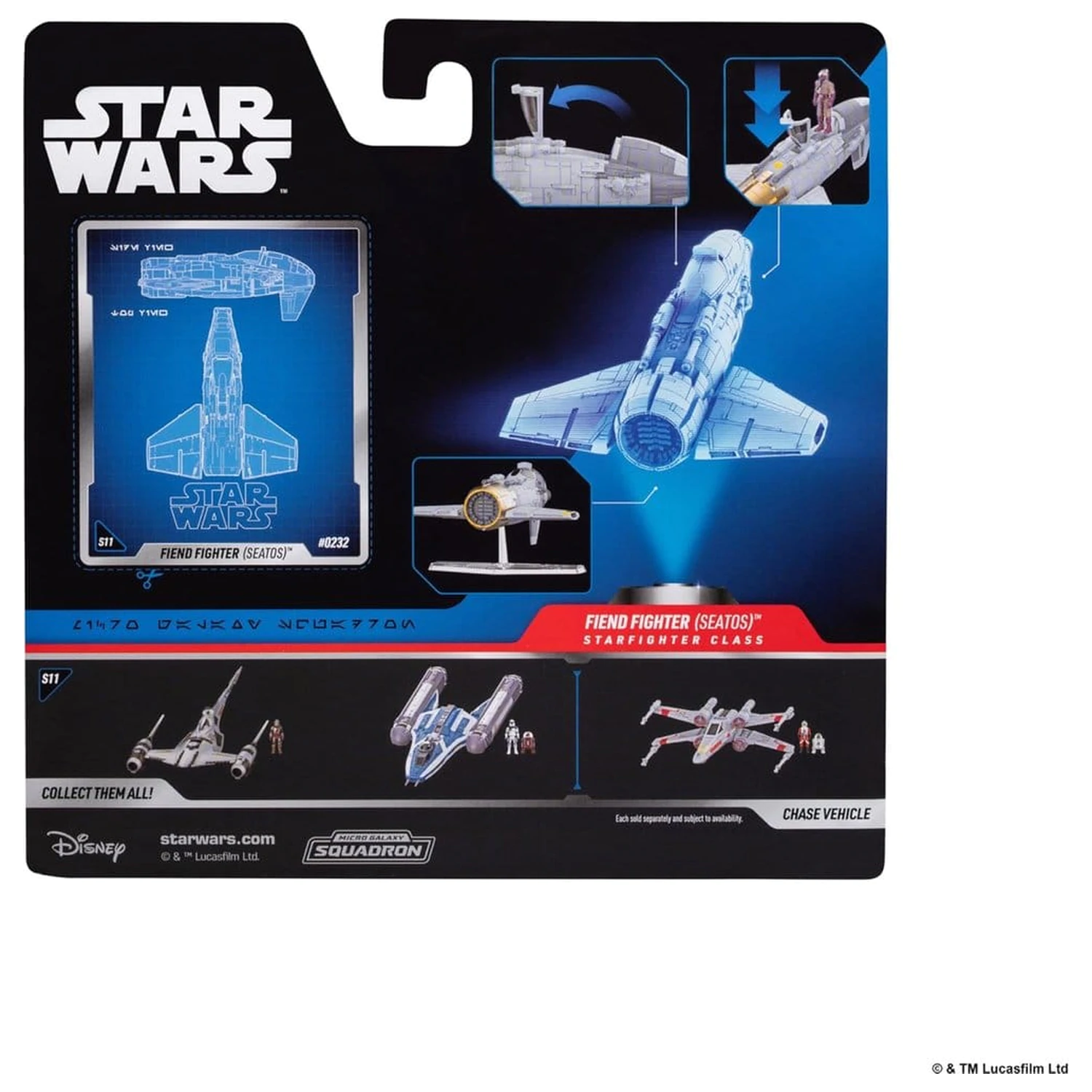 Star Wars Srednje vozilo Fiend Fighter sa Star Navigatorom 13 cm fotografija proizvoda