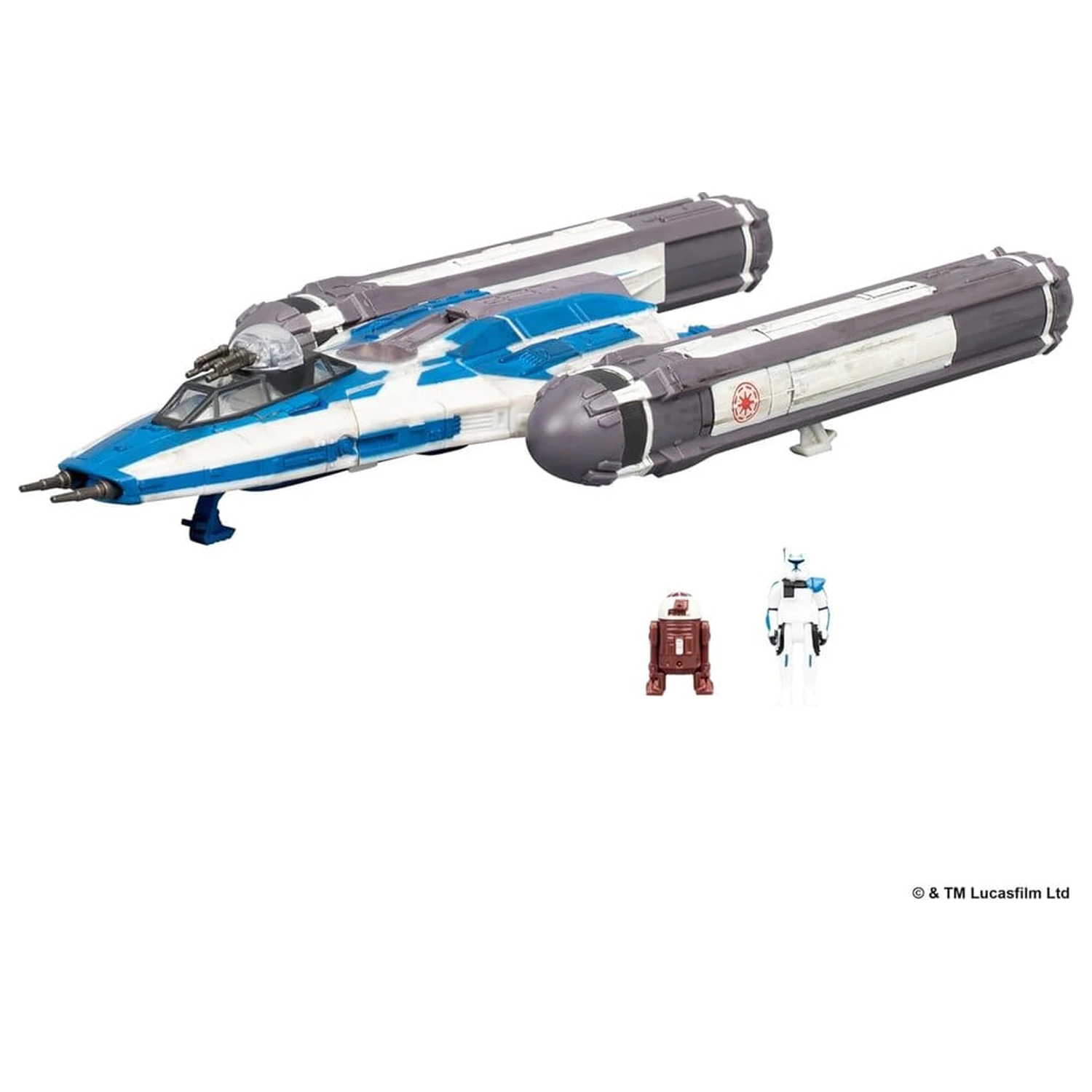 Star Wars Srednje vozilo BTL-B Y-wing Starfighter s Clone Captain Rex 13 cm fotografija proizvoda