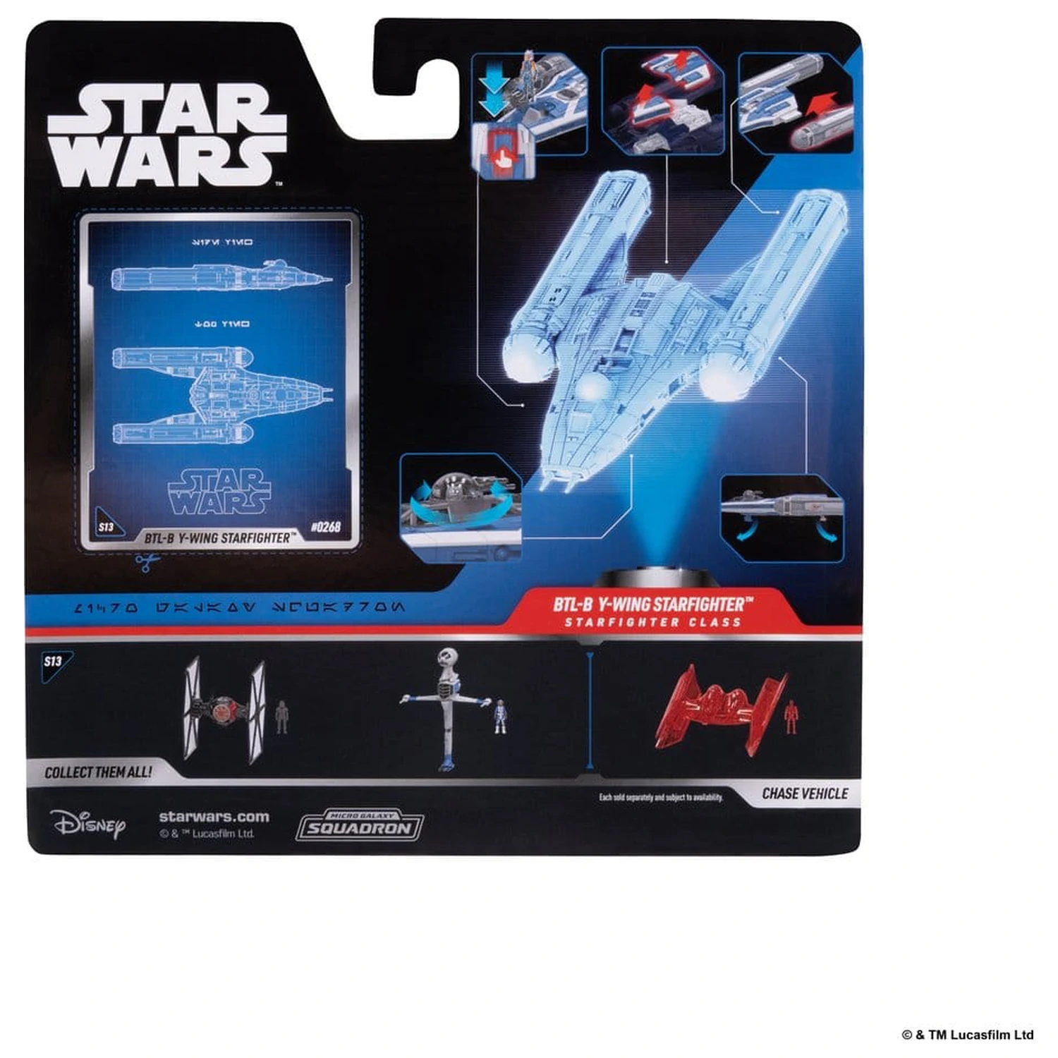 Star Wars Srednje vozilo i figura BTL-B Y-wing & Ahsoka & R7-A7 fotografija proizvoda
