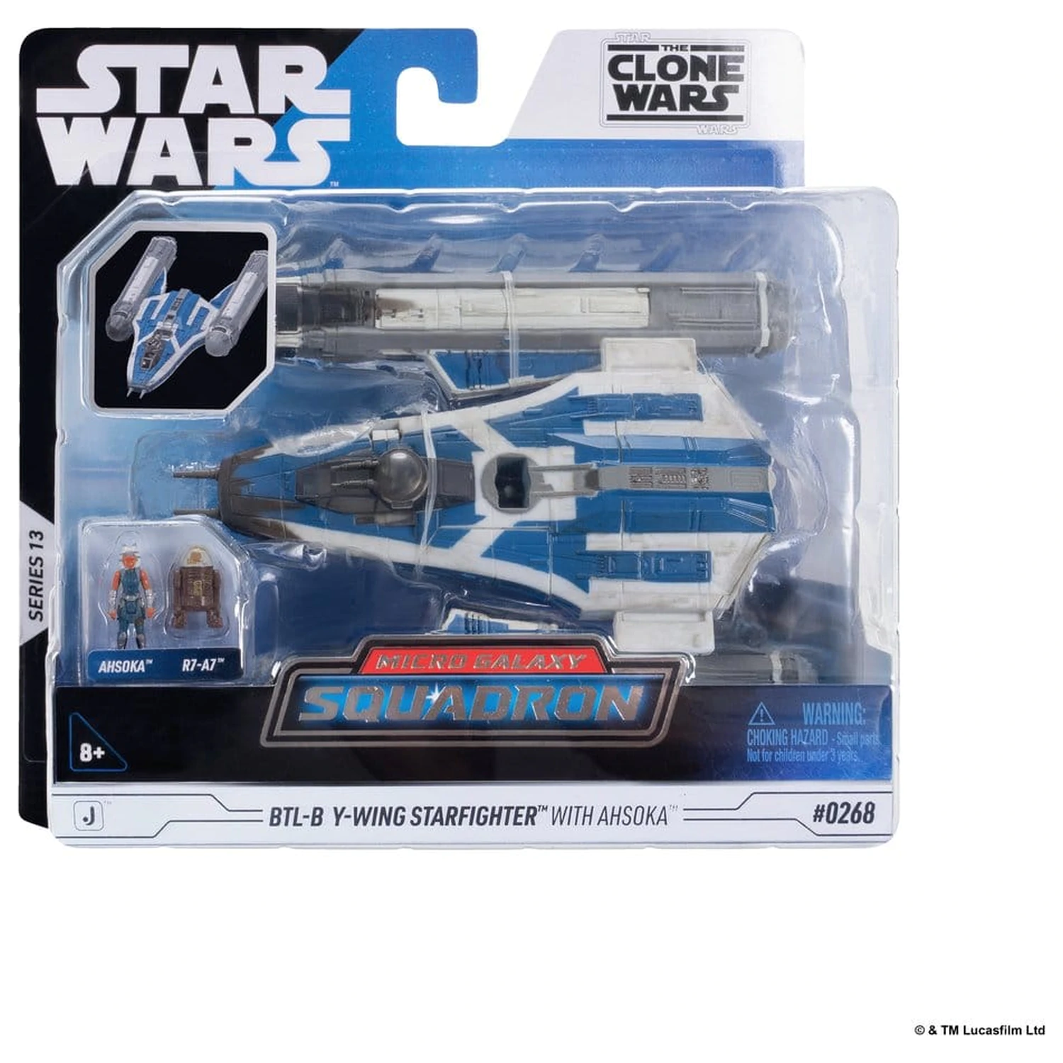 Star Wars Srednje vozilo i figura BTL-B Y-wing & Ahsoka & R7-A7 fotografija proizvoda