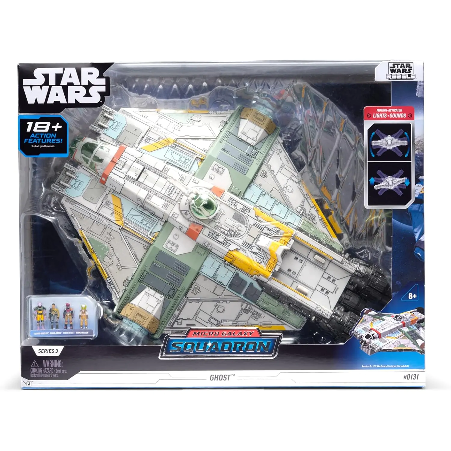 Star Wars Micro Galaxy Squadron Ghost Feature vozilo s figurama fotografija proizvoda
