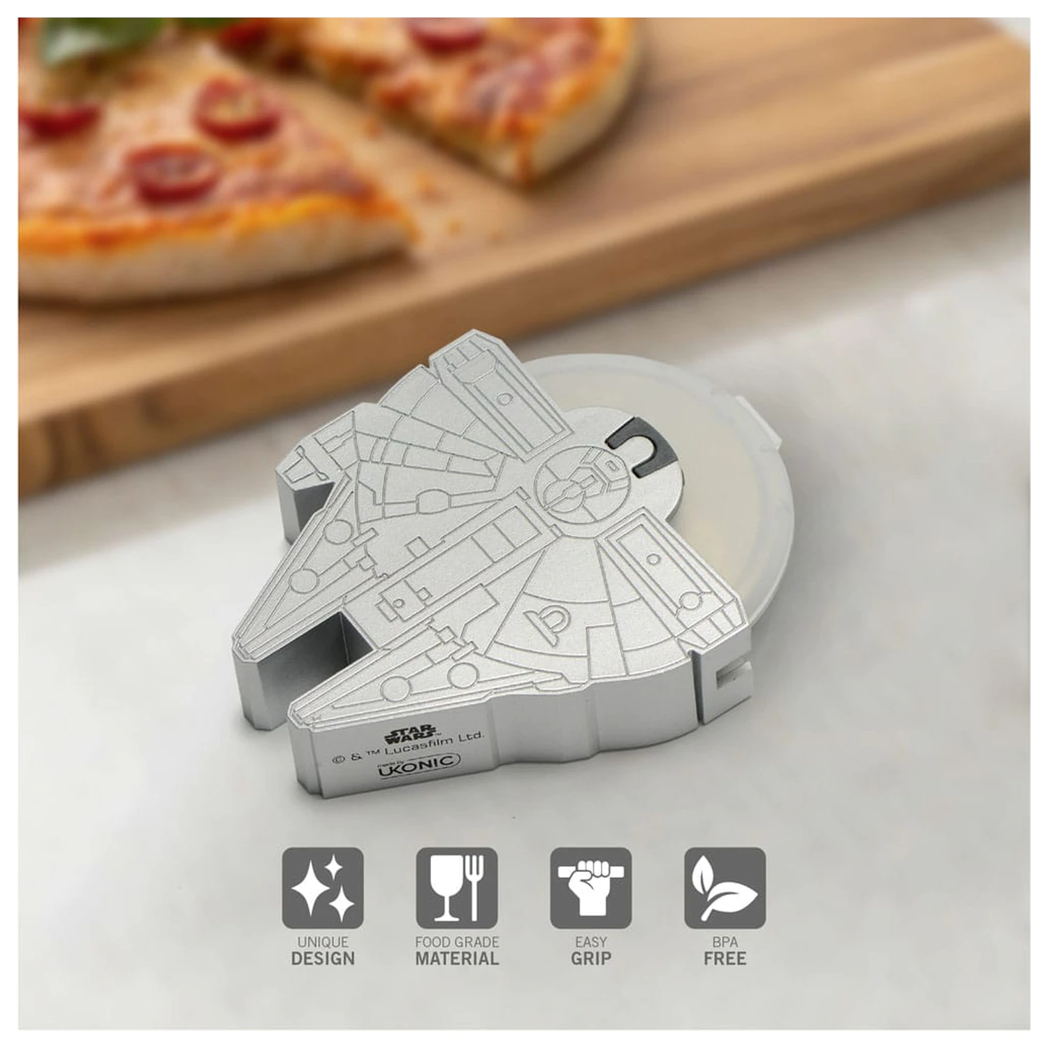 Star Wars rezač za pizzu Millennium Falcon fotografija proizvoda
