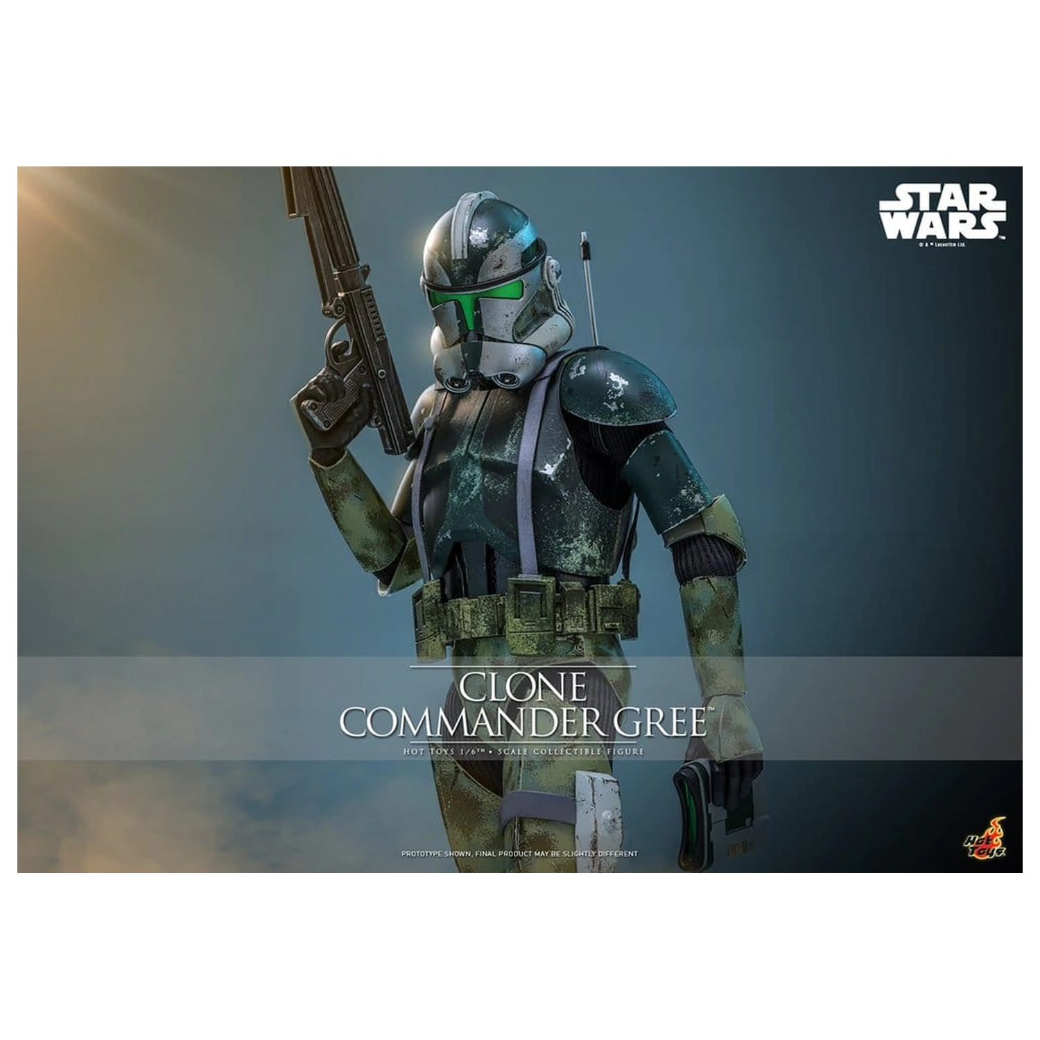 Star Wars Movie Masterpiece Akcijska figura 1/6 Clone Commander Gree 30 cm fotografija proizvoda