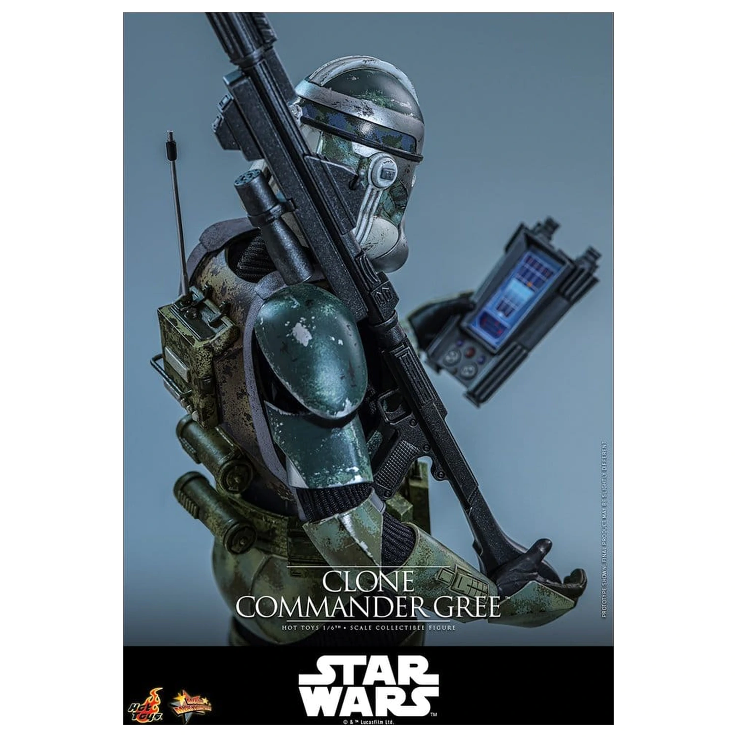Star Wars Movie Masterpiece Akcijska figura 1/6 Clone Commander Gree 30 cm fotografija proizvoda