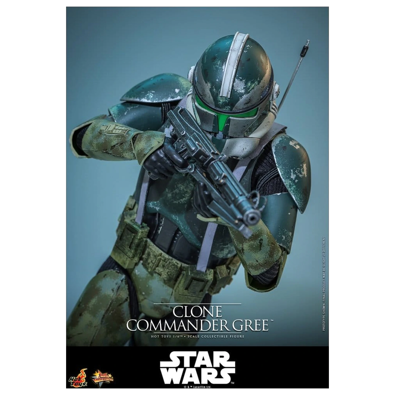 Star Wars Movie Masterpiece Akcijska figura 1/6 Clone Commander Gree 30 cm fotografija proizvoda