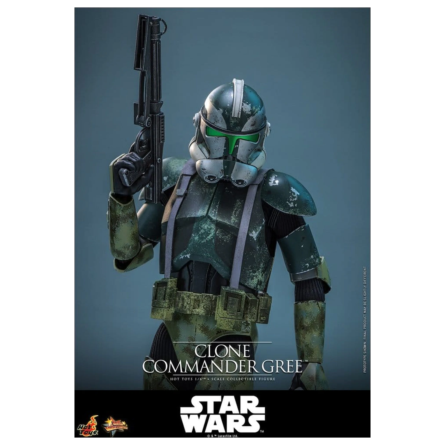 Star Wars Movie Masterpiece Akcijska figura 1/6 Clone Commander Gree 30 cm fotografija proizvoda