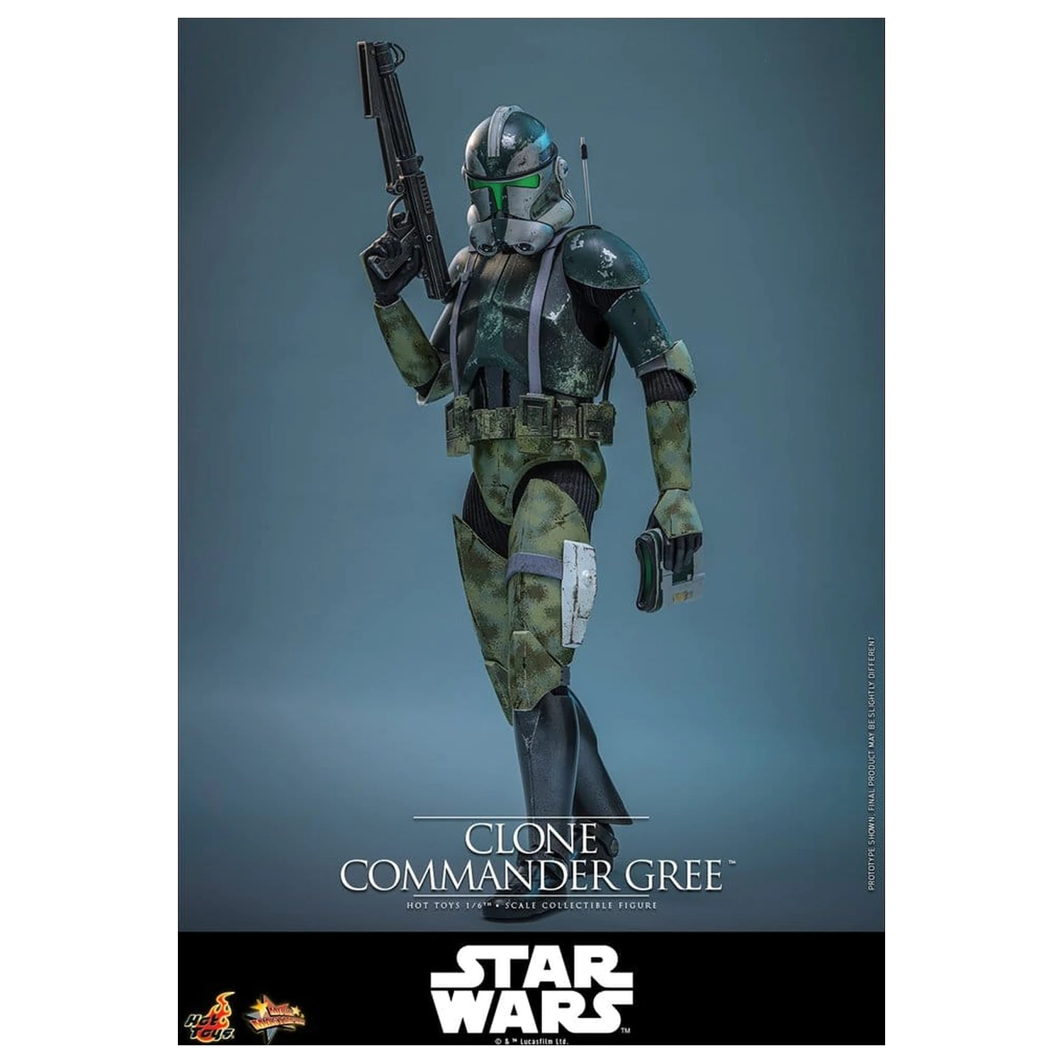 Star Wars Movie Masterpiece Akcijska figura 1/6 Clone Commander Gree 30 cm fotografija proizvoda