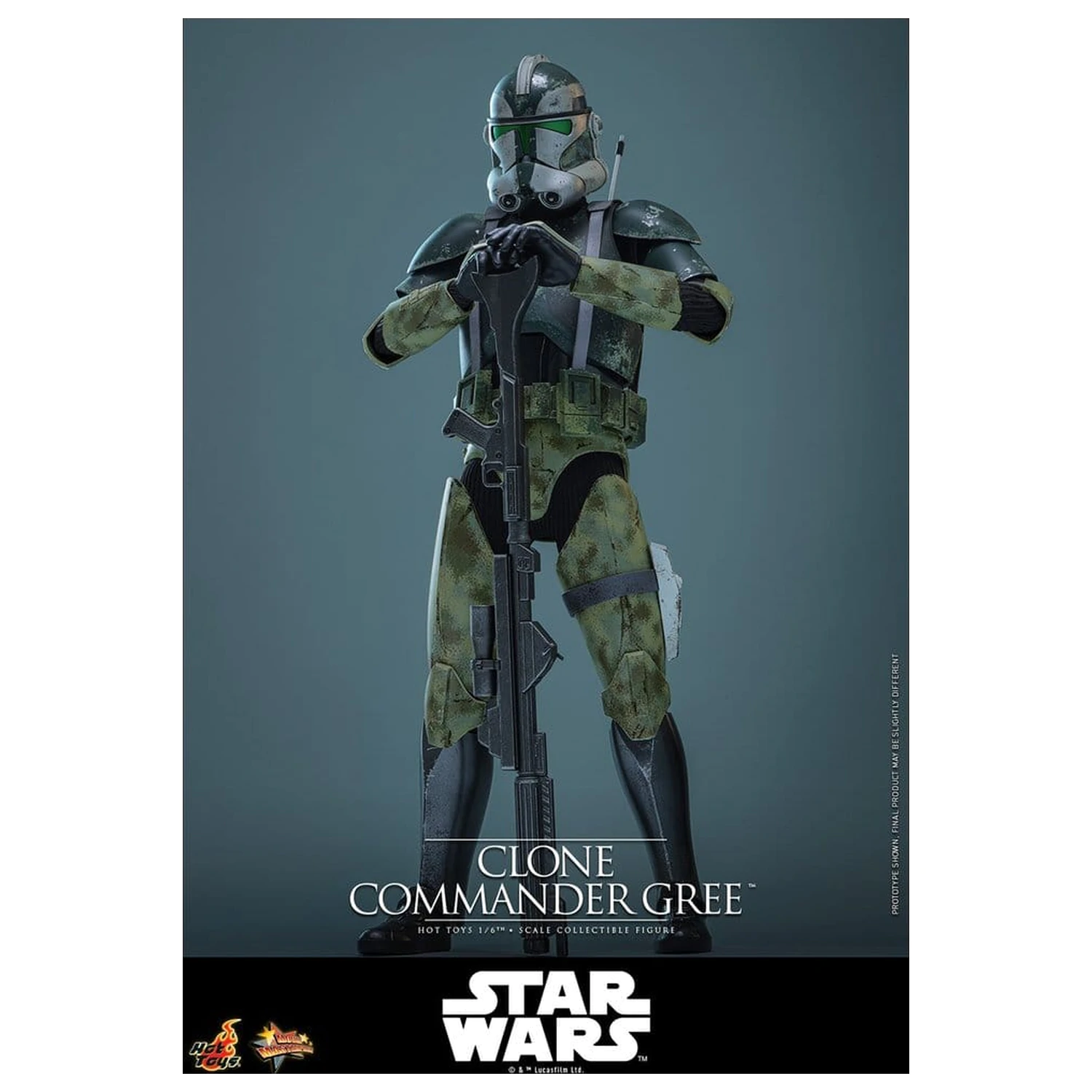 Star Wars Movie Masterpiece Akcijska figura 1/6 Clone Commander Gree 30 cm fotografija proizvoda