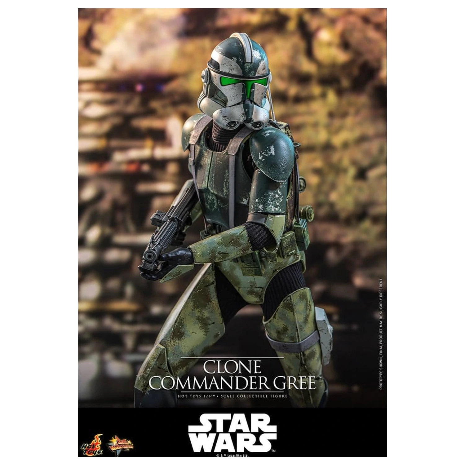 Star Wars Movie Masterpiece Akcijska figura 1/6 Clone Commander Gree 30 cm fotografija proizvoda