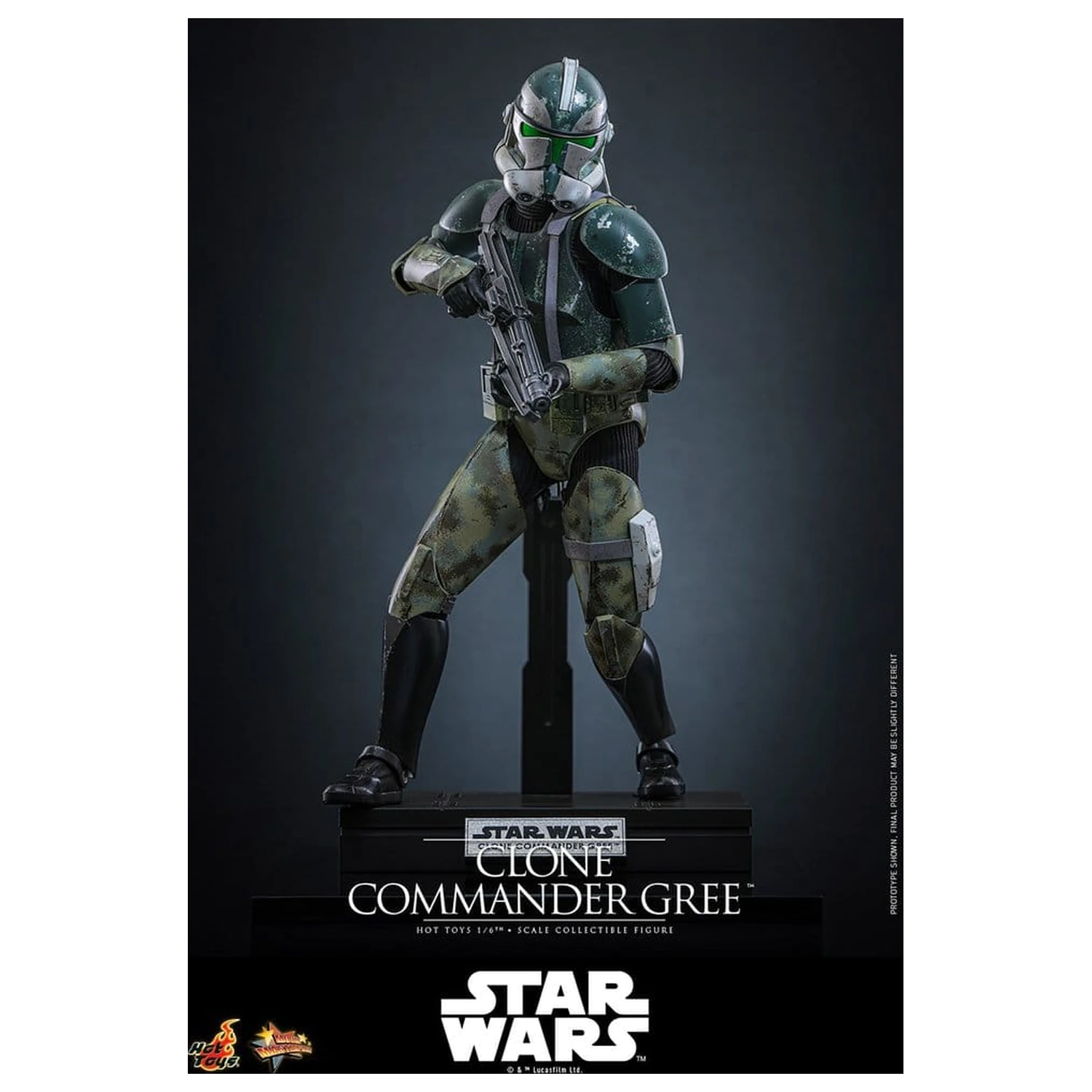 Star Wars Movie Masterpiece Akcijska figura 1/6 Clone Commander Gree 30 cm fotografija proizvoda