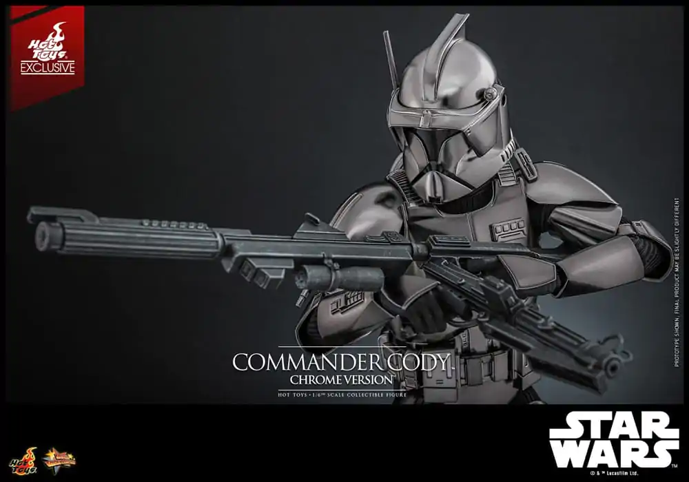 Star Wars Movie Masterpiece Akcijska figura 1/6 Commander Cody (Chrome Version) Hot Toys Exclusive 30 cm fotografija proizvoda