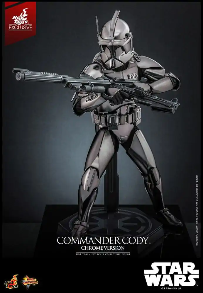Star Wars Movie Masterpiece Akcijska figura 1/6 Commander Cody (Chrome Version) Hot Toys Exclusive 30 cm fotografija proizvoda