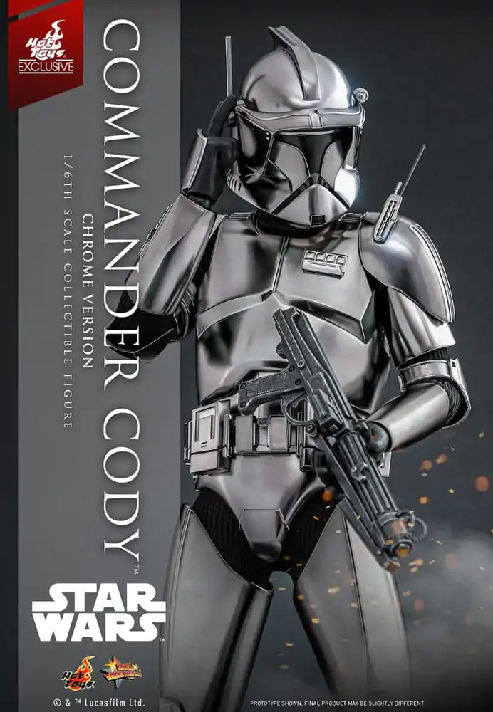 Star Wars Movie Masterpiece Akcijska figura 1/6 Commander Cody (Chrome Version) Hot Toys Exclusive 30 cm fotografija proizvoda