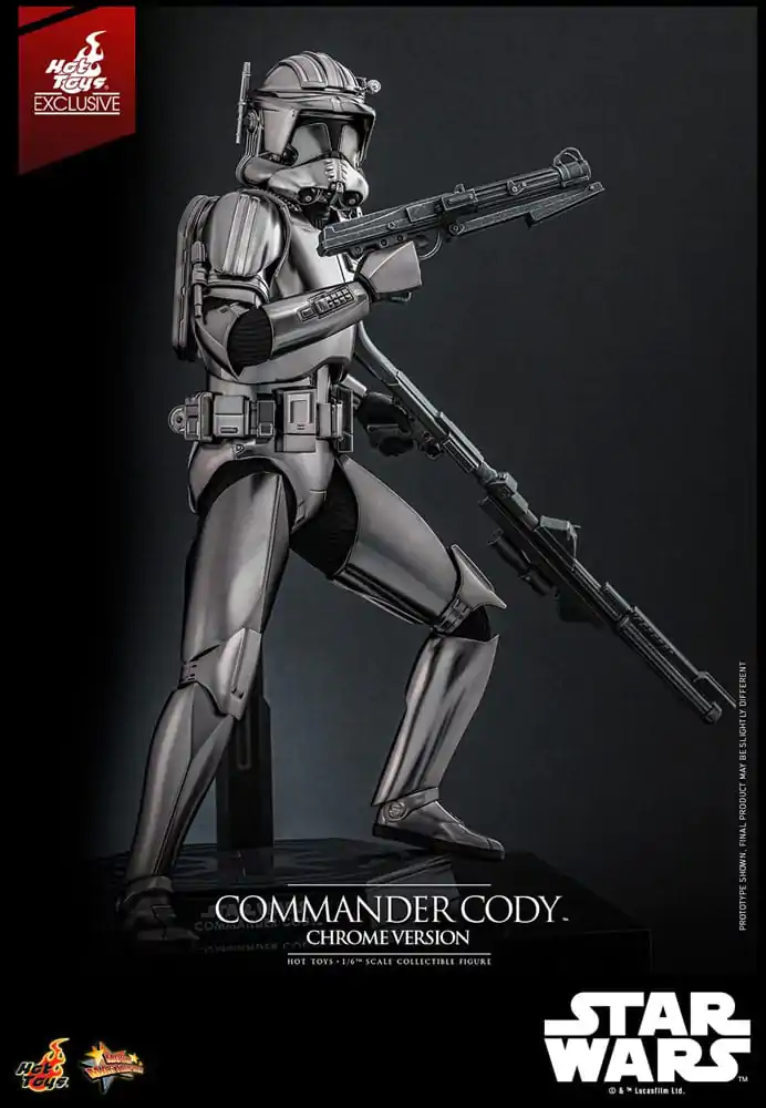 Star Wars Movie Masterpiece Akcijska figura 1/6 Commander Cody (Chrome Version) Hot Toys Exclusive 30 cm fotografija proizvoda