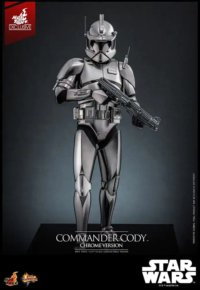 Star Wars Movie Masterpiece Akcijska figura 1/6 Commander Cody (Chrome Version) Hot Toys Exclusive 30 cm fotografija proizvoda