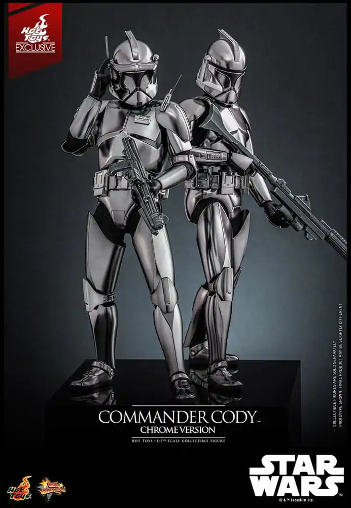 Star Wars Movie Masterpiece Akcijska figura 1/6 Commander Cody (Chrome Version) Hot Toys Exclusive 30 cm fotografija proizvoda