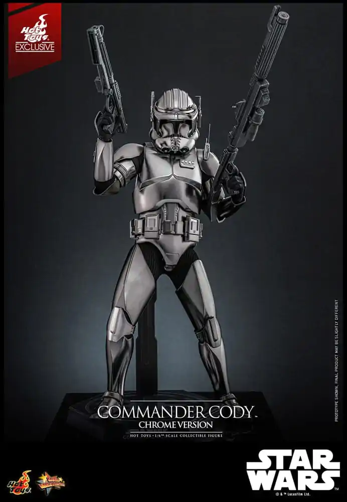 Star Wars Movie Masterpiece Akcijska figura 1/6 Commander Cody (Chrome Version) Hot Toys Exclusive 30 cm fotografija proizvoda