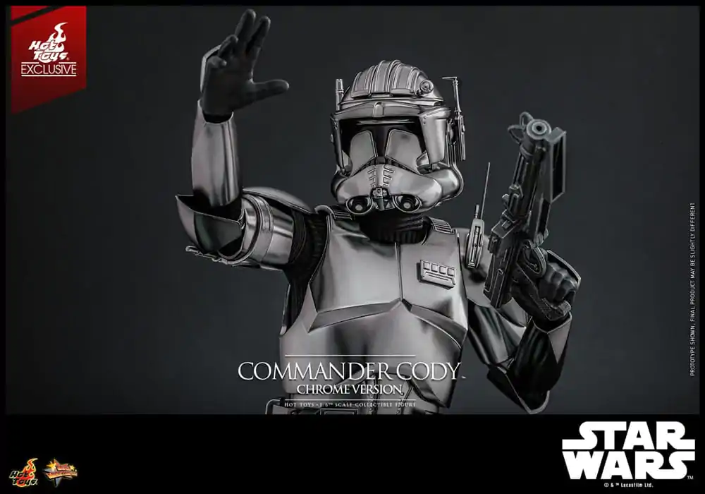 Star Wars Movie Masterpiece Akcijska figura 1/6 Commander Cody (Chrome Version) Hot Toys Exclusive 30 cm fotografija proizvoda