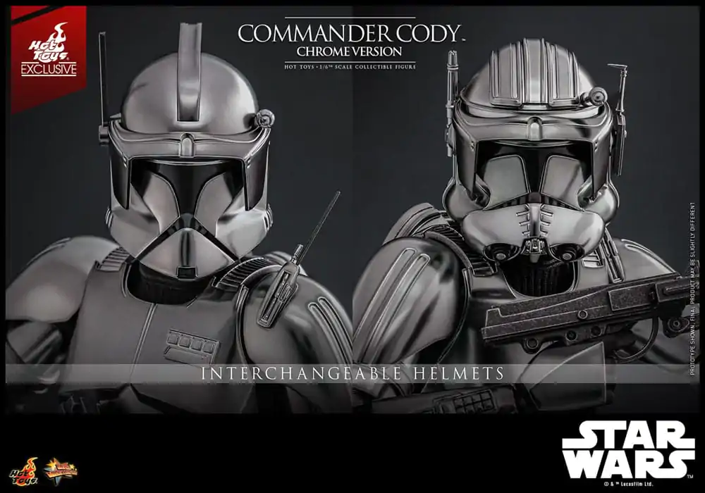Star Wars Movie Masterpiece Akcijska figura 1/6 Commander Cody (Chrome Version) Hot Toys Exclusive 30 cm fotografija proizvoda