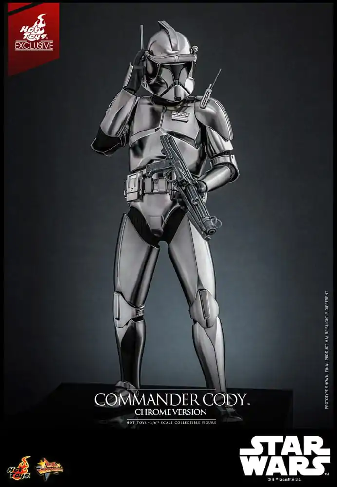 Star Wars Movie Masterpiece Akcijska figura 1/6 Commander Cody (Chrome Version) Hot Toys Exclusive 30 cm fotografija proizvoda
