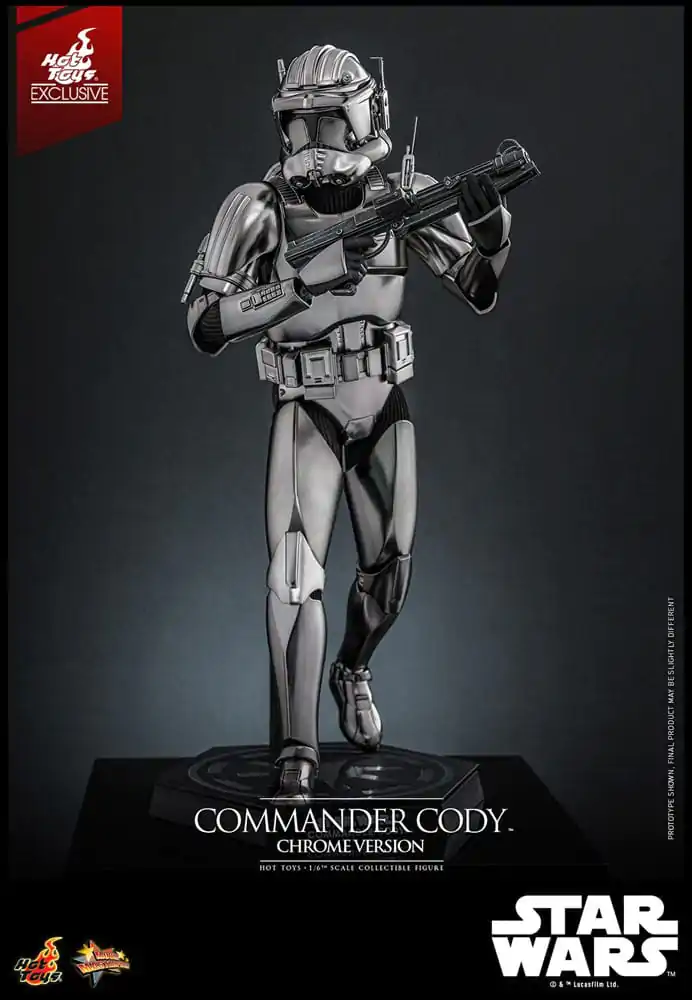 Star Wars Movie Masterpiece Akcijska figura 1/6 Commander Cody (Chrome Version) Hot Toys Exclusive 30 cm fotografija proizvoda