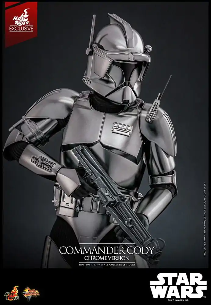 Star Wars Movie Masterpiece Akcijska figura 1/6 Commander Cody (Chrome Version) Hot Toys Exclusive 30 cm fotografija proizvoda