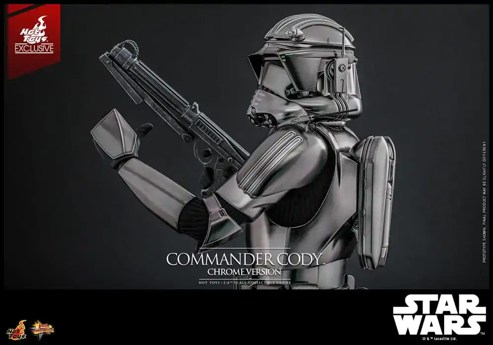 Star Wars Movie Masterpiece Akcijska figura 1/6 Commander Cody (Chrome Version) Hot Toys Exclusive 30 cm fotografija proizvoda