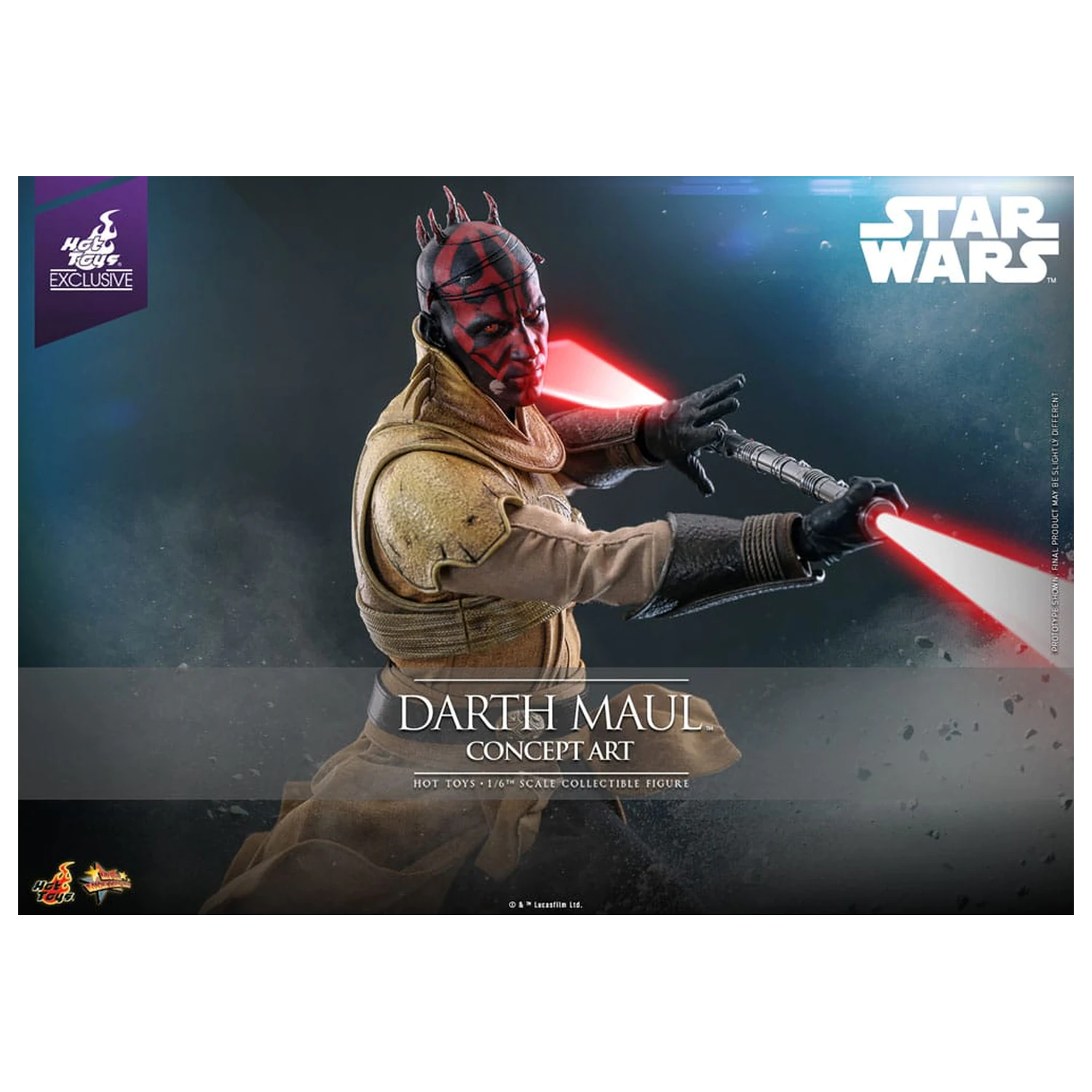 Star Wars Movie Masterpiece akcijska figura 1/6 Darth Maul (Concept Art) Hot Toys Exclusive 35 cm fotografija proizvoda