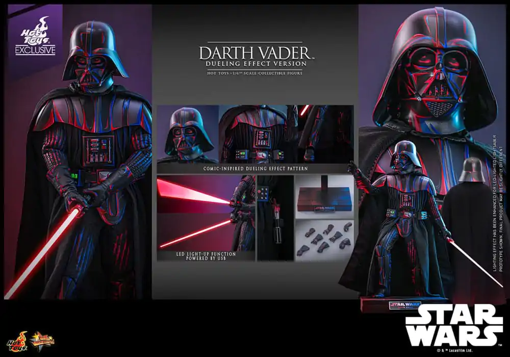 Star Wars Movie Masterpiece Akcijska figura 1/6 Darth Vader (Dueling Effect Version) Hot Toys Exclusive 35 cm fotografija proizvoda