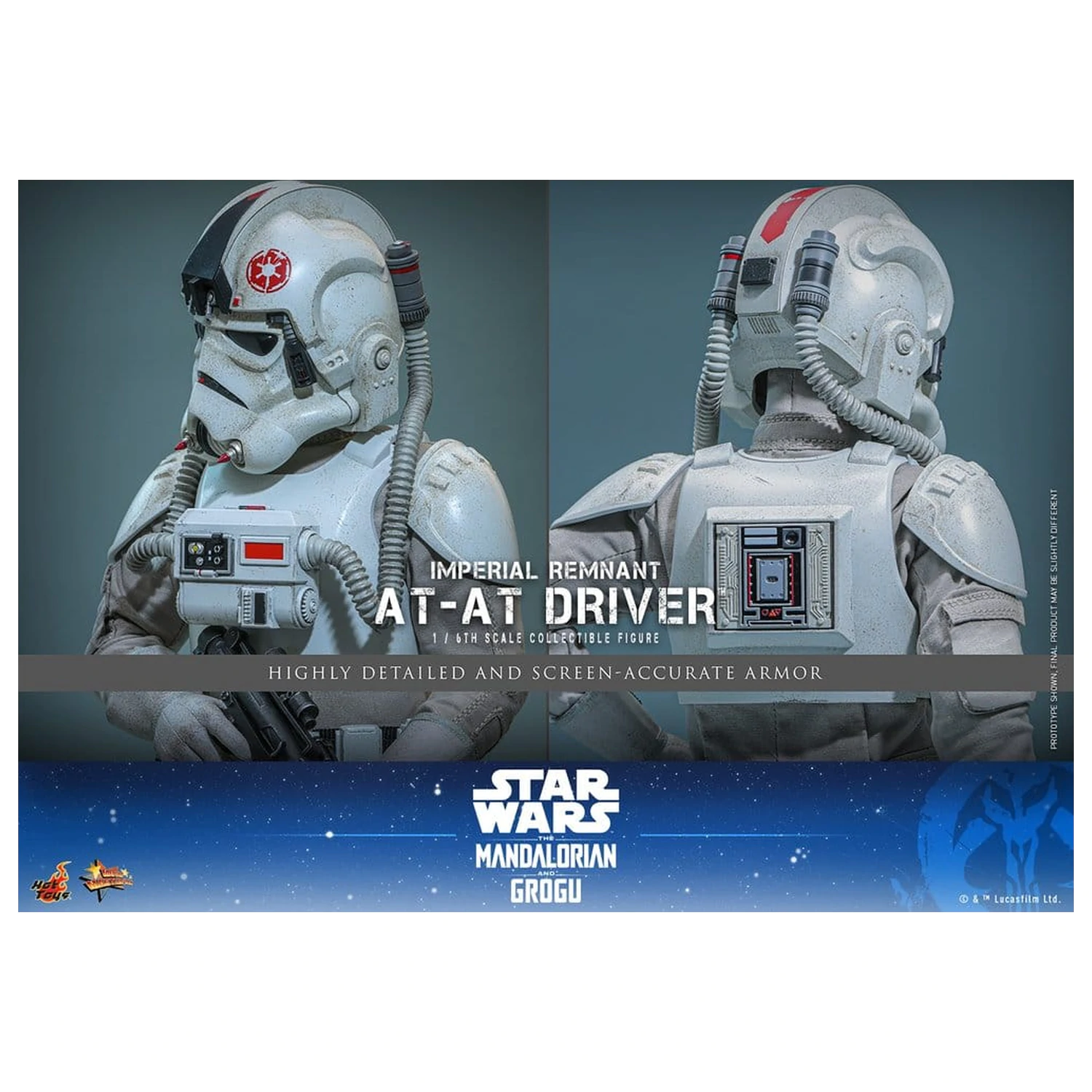Star Wars Movie Masterpiece Akcijska figura 1/6 Imperial Remnant AT-AT Driver 30 cm fotografija proizvoda