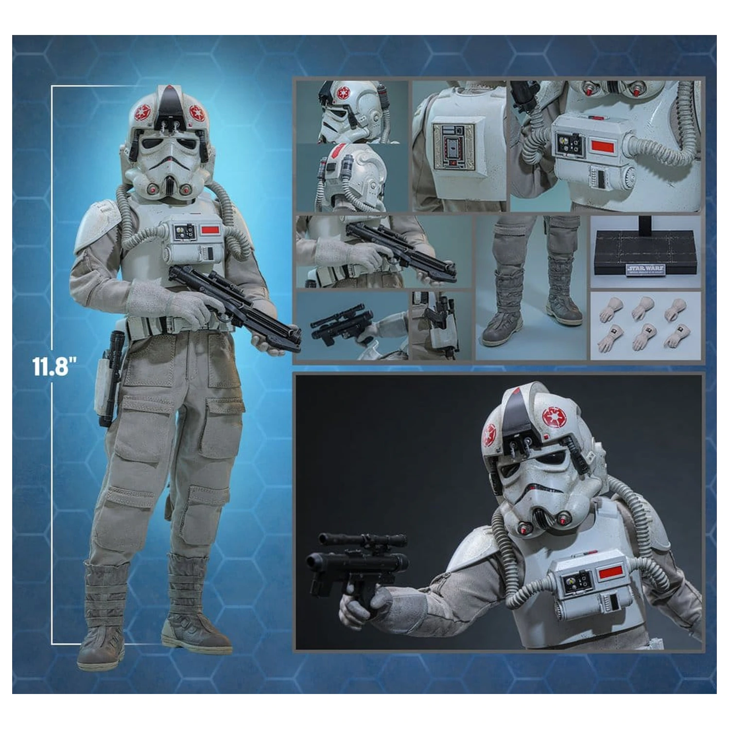 Star Wars Movie Masterpiece Akcijska figura 1/6 Imperial Remnant AT-AT Driver 30 cm fotografija proizvoda