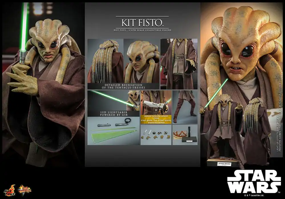 Star Wars Movie Masterpiece akcijska figura 1/6 Kit Fisto 32 cm fotografija proizvoda