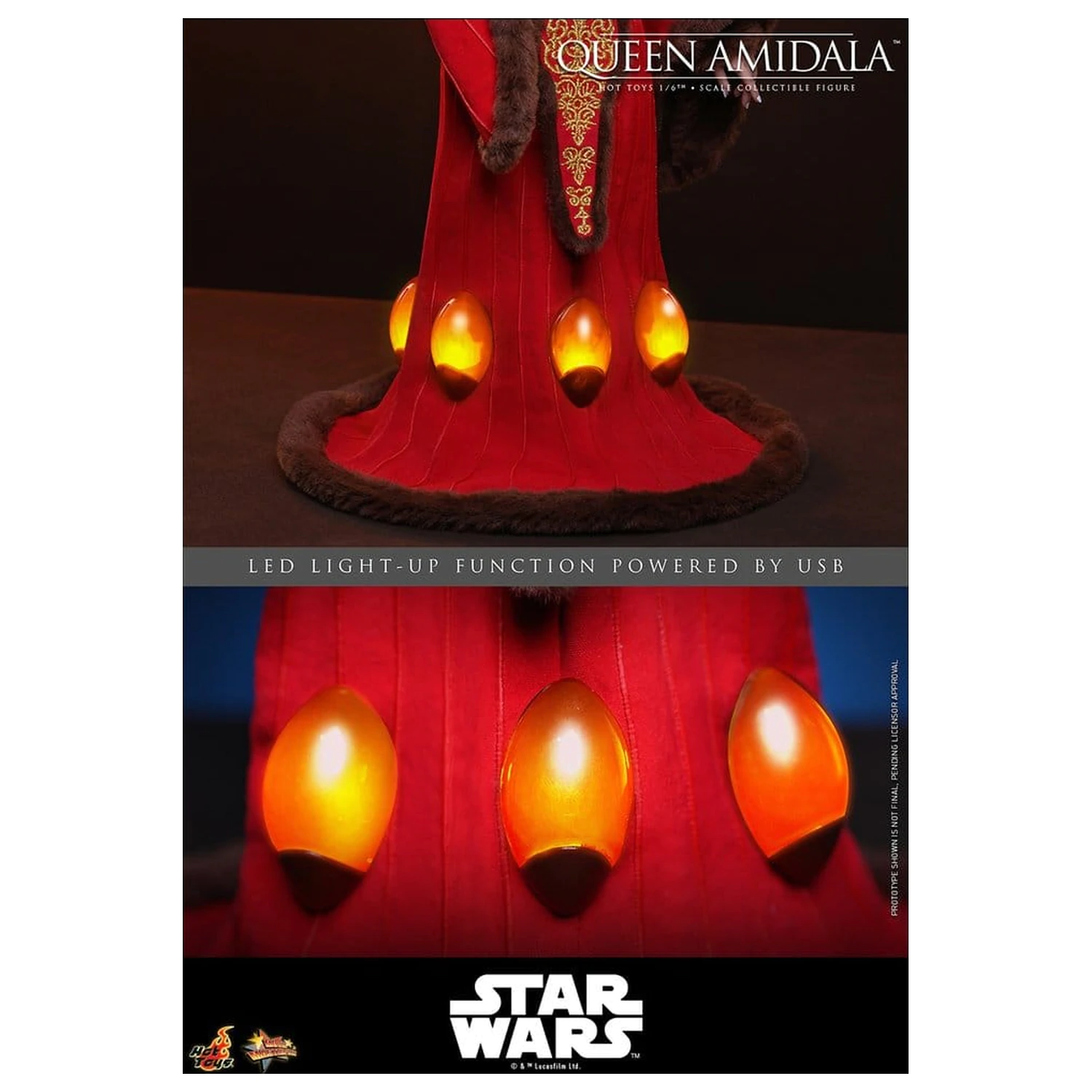 Star Wars Movie Masterpiece akcijska figura 1/6 Queen Amidala 28 cm fotografija proizvoda