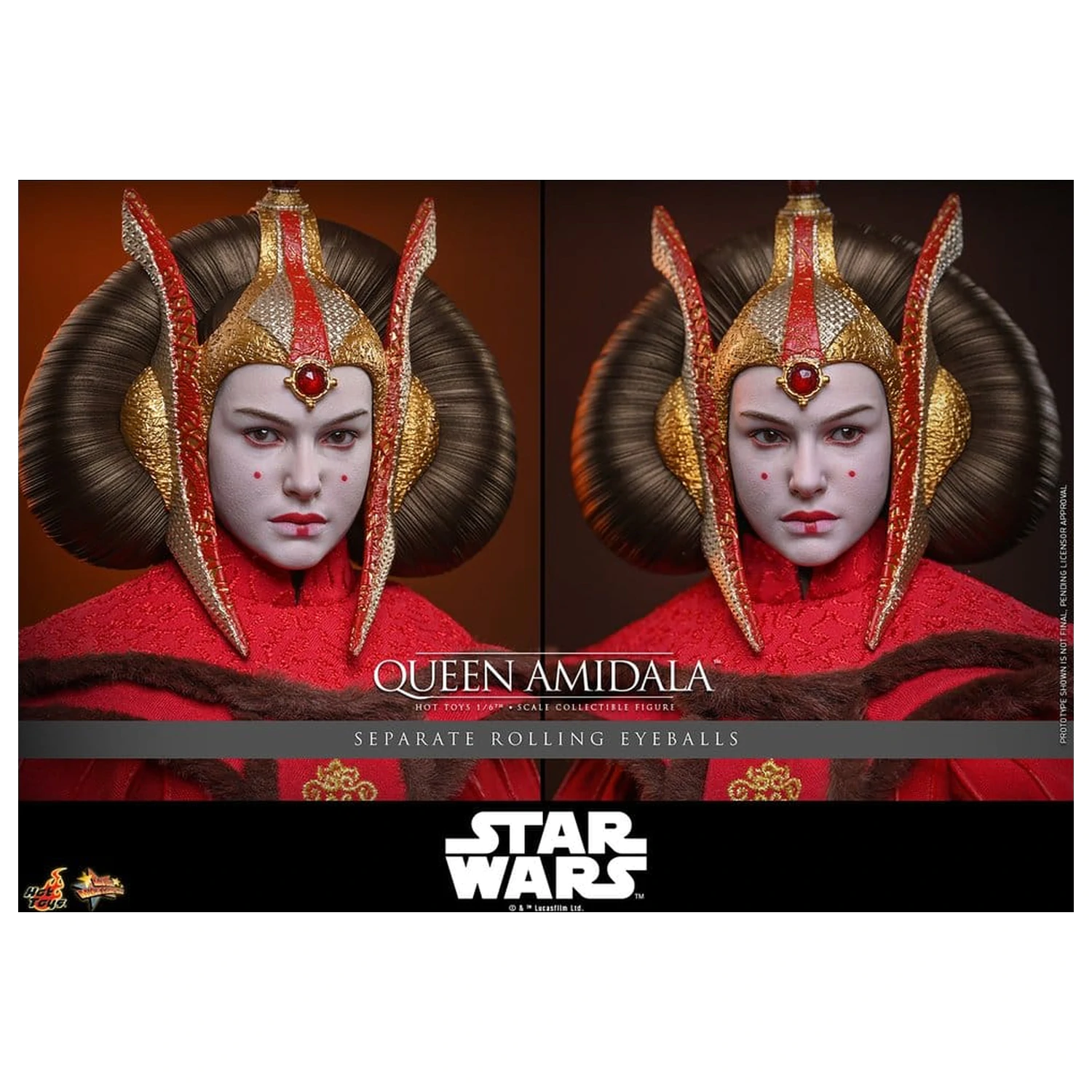 Star Wars Movie Masterpiece akcijska figura 1/6 Queen Amidala 28 cm fotografija proizvoda