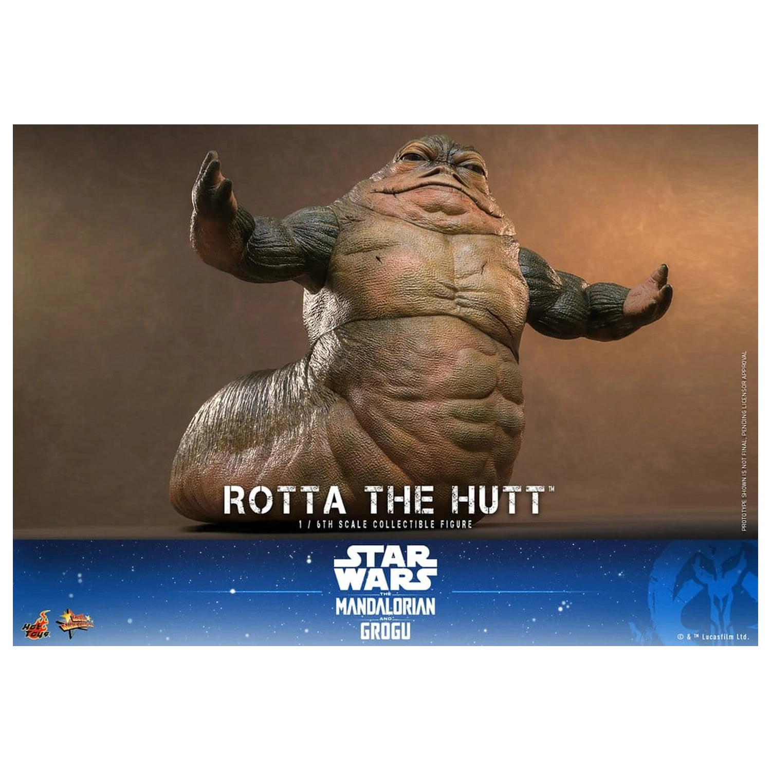 Star Wars Movie Masterpiece Akcijska figura 1/6 Rotta The Hutt 32 cm fotografija proizvoda
