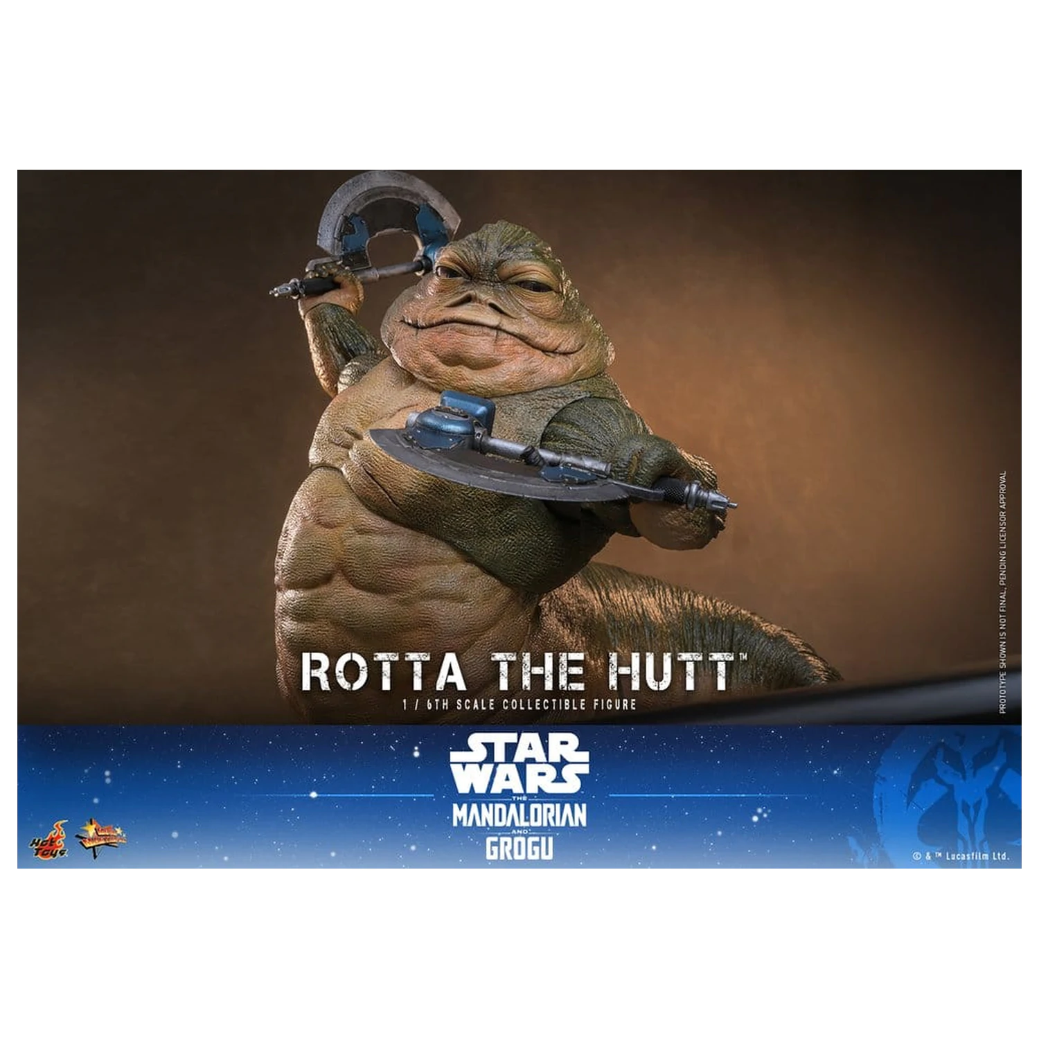Star Wars Movie Masterpiece Akcijska figura 1/6 Rotta The Hutt 32 cm fotografija proizvoda