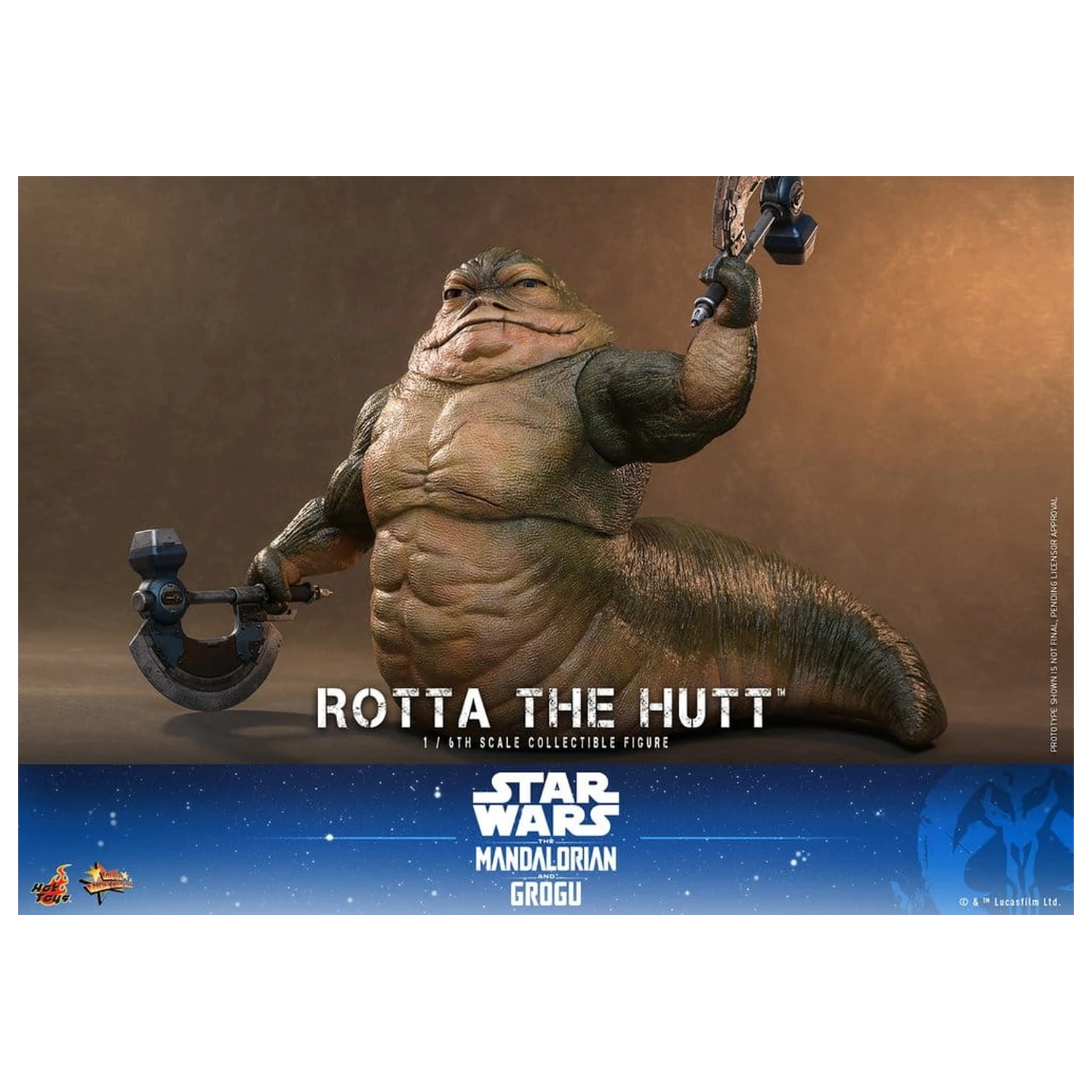 Star Wars Movie Masterpiece Akcijska figura 1/6 Rotta The Hutt 32 cm fotografija proizvoda