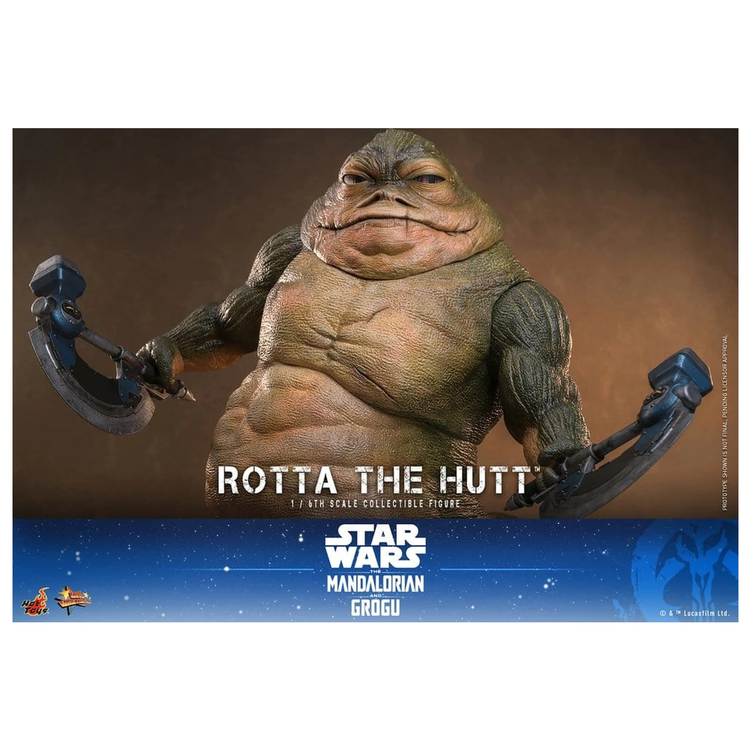 Star Wars Movie Masterpiece Akcijska figura 1/6 Rotta The Hutt 32 cm fotografija proizvoda