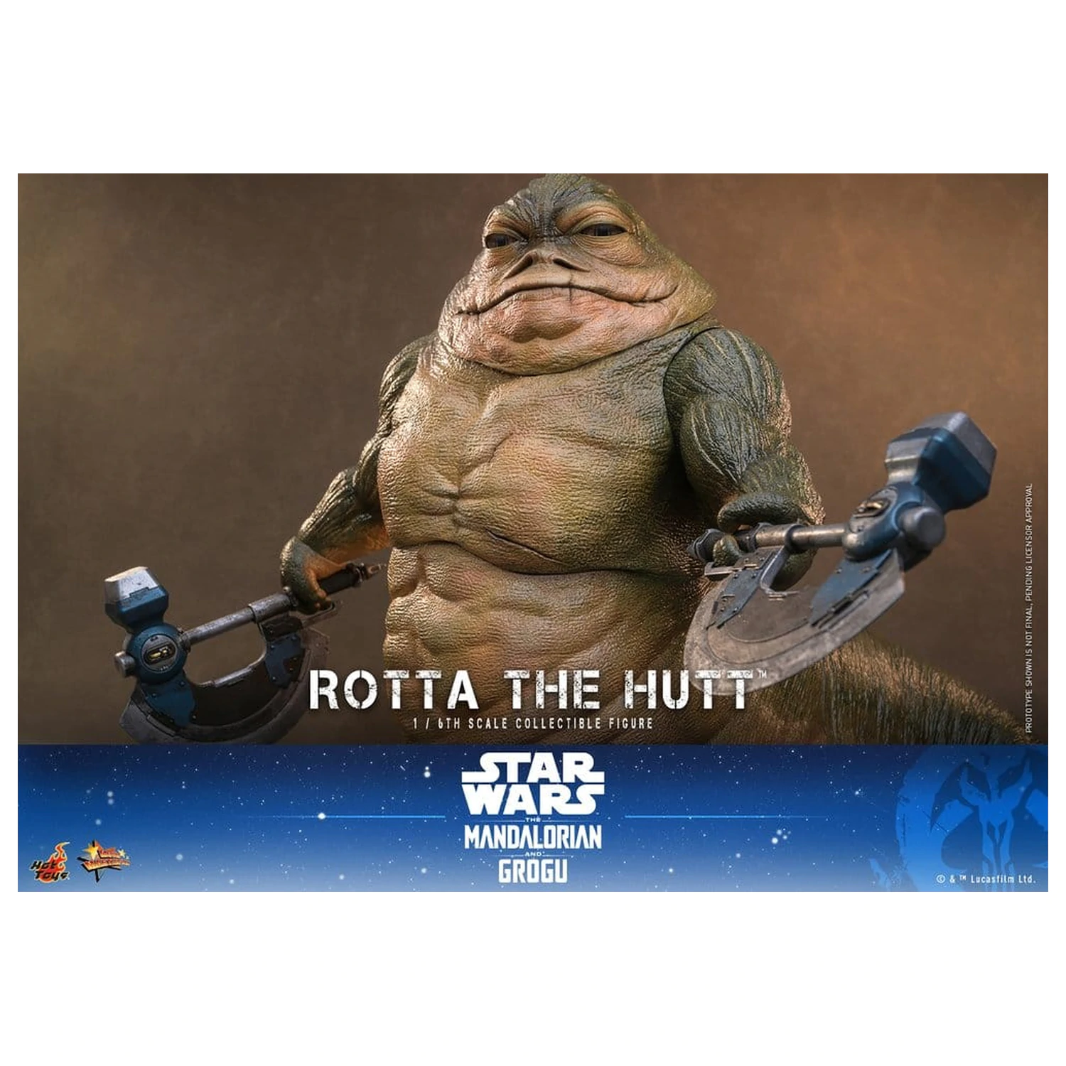 Star Wars Movie Masterpiece Akcijska figura 1/6 Rotta The Hutt 32 cm fotografija proizvoda