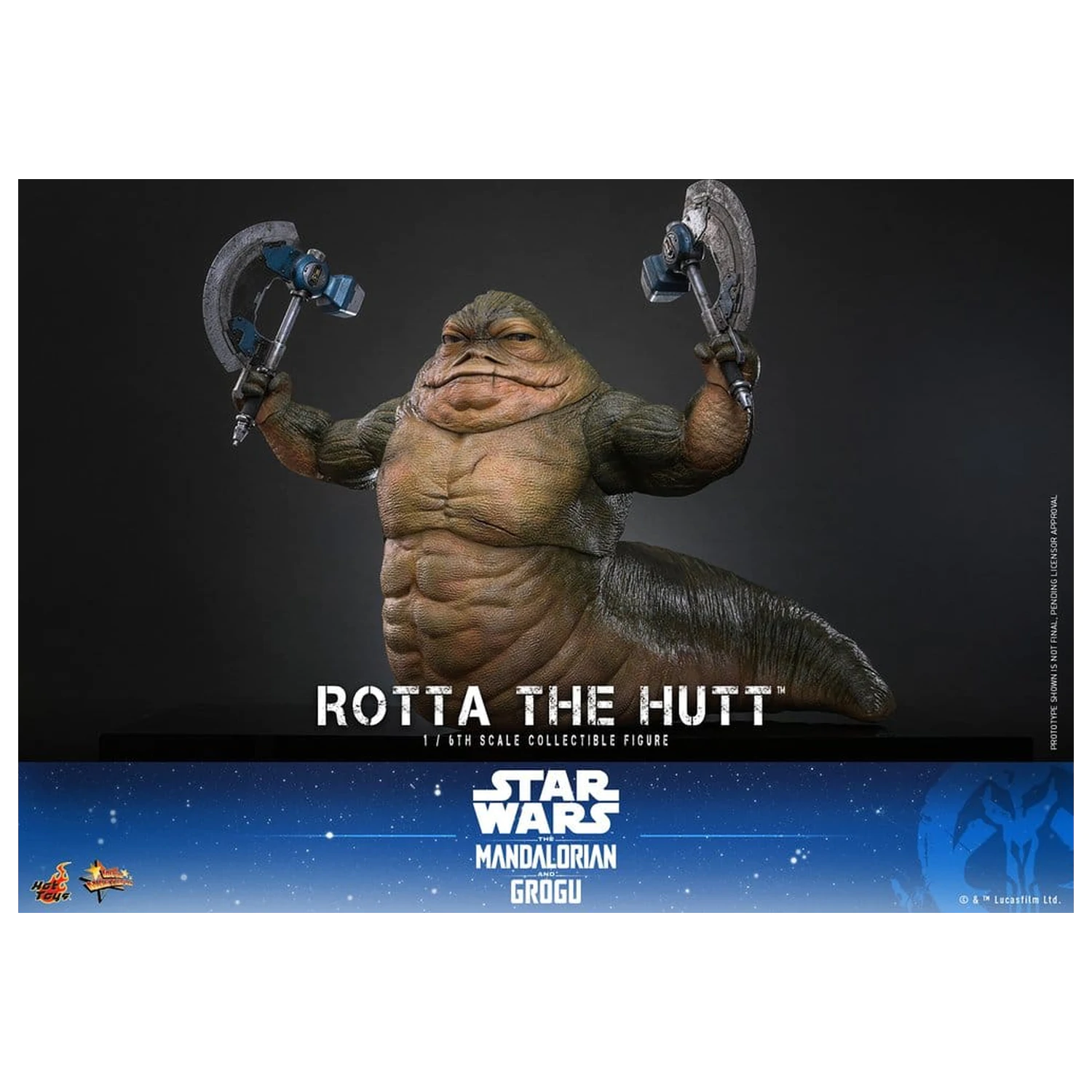 Star Wars Movie Masterpiece Akcijska figura 1/6 Rotta The Hutt 32 cm fotografija proizvoda
