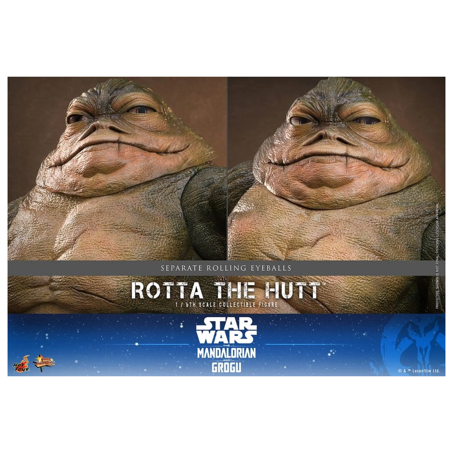 Star Wars Movie Masterpiece Akcijska figura 1/6 Rotta The Hutt 32 cm fotografija proizvoda