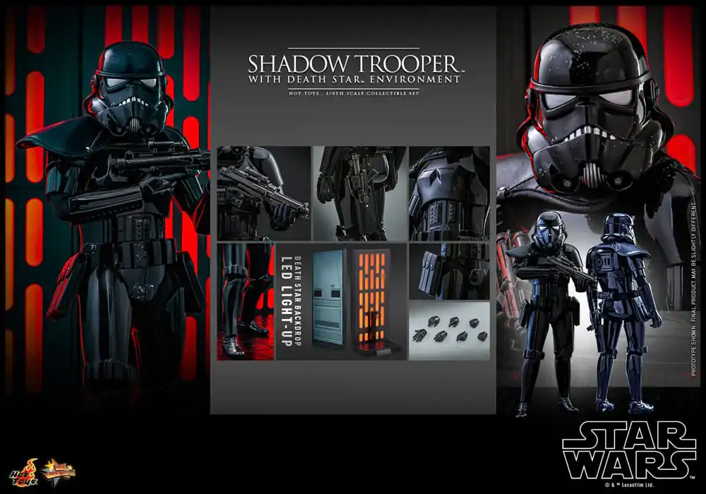 Star Wars Movie Masterpiece akcijska figura 1/6 Shadow Trooper with Death Star Environment 30 cm fotografija proizvoda