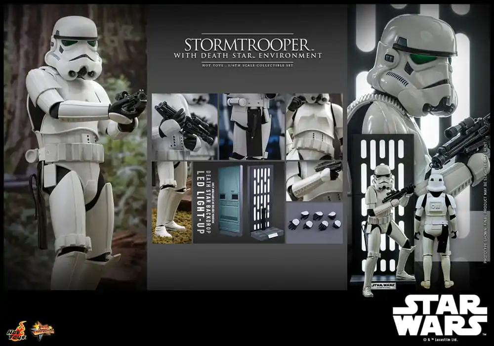 Star Wars Movie Masterpiece akcijska figura 1/6 Stormtrooper with Death Star Environment 30 cm fotografija proizvoda