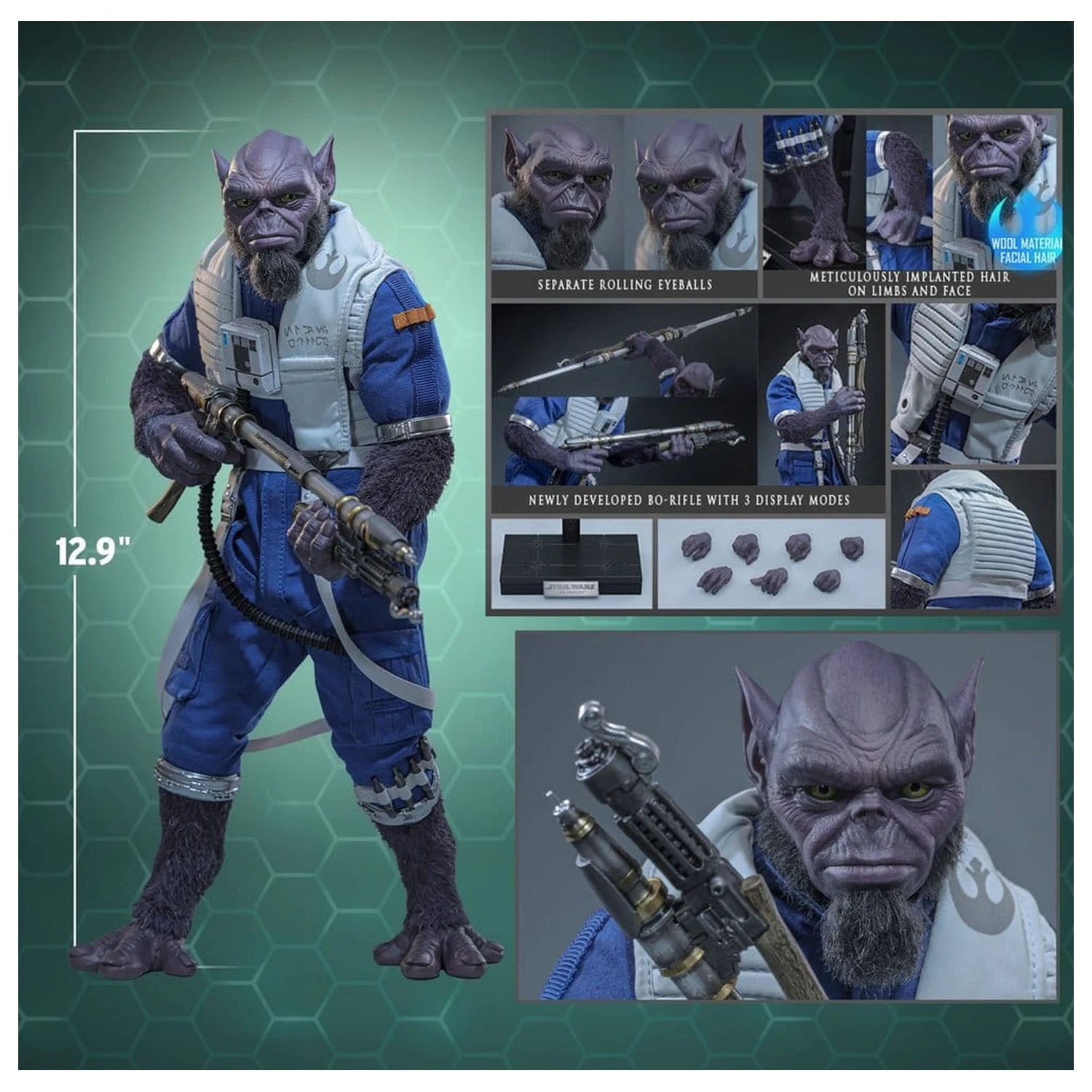 Star Wars Movie Masterpiece figura 1/6 Zeb Orrelios 33 cm fotografija proizvoda