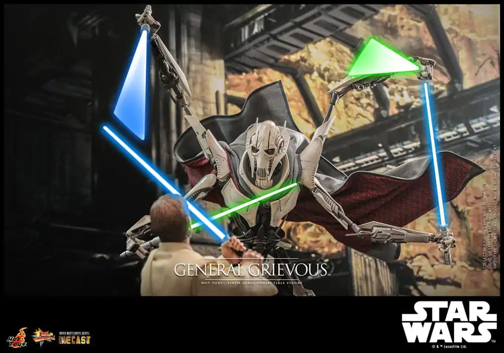 Star Wars Movie Masterpiece Diecast akcijska figura 1/6 General Grievous 42 cm fotografija proizvoda