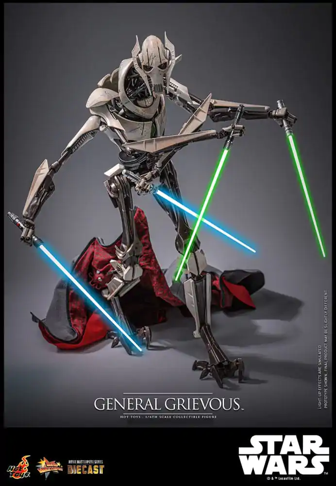 Star Wars Movie Masterpiece Diecast akcijska figura 1/6 General Grievous 42 cm fotografija proizvoda