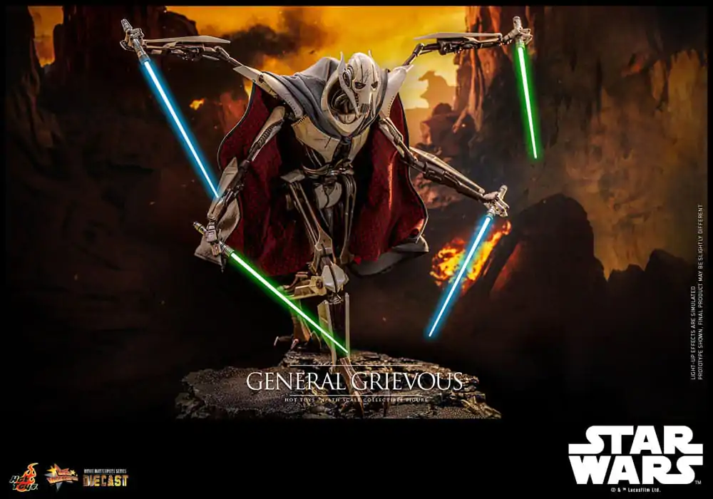 Star Wars Movie Masterpiece Diecast akcijska figura 1/6 General Grievous 42 cm fotografija proizvoda