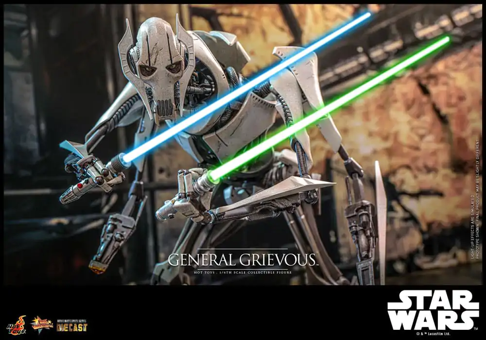 Star Wars Movie Masterpiece Diecast akcijska figura 1/6 General Grievous 42 cm fotografija proizvoda