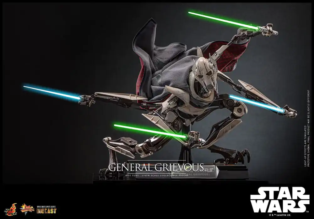 Star Wars Movie Masterpiece Diecast akcijska figura 1/6 General Grievous 42 cm fotografija proizvoda